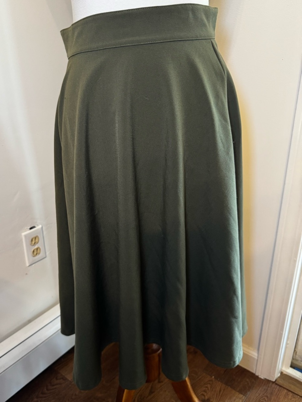 RockSteady Olive Green Circle Skirt